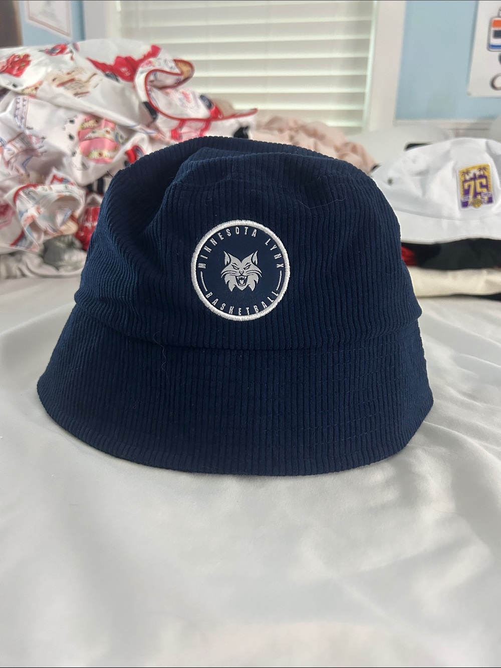 Minnesota Lynx Navy Corduroy Bucket Hat